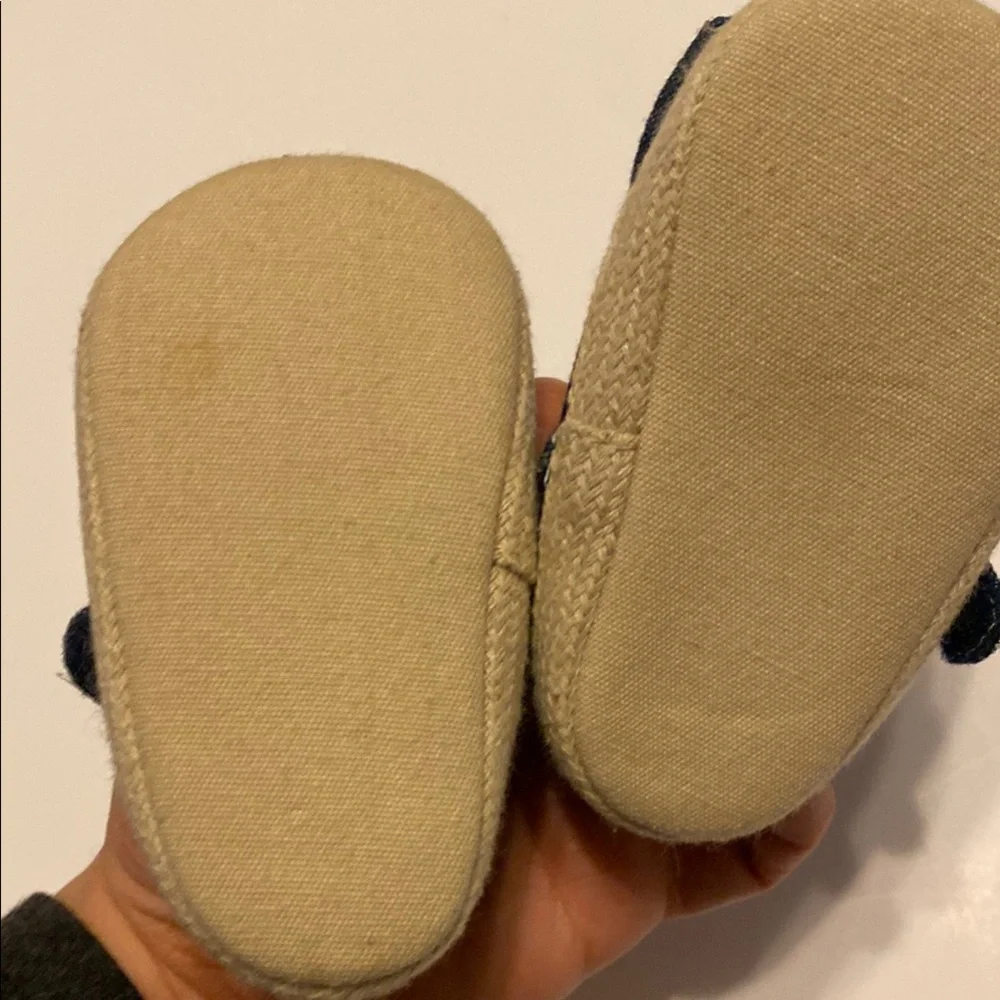 Gerber Baby Girls' Navy Denim Mary Jane Shoes Size 3-6 months